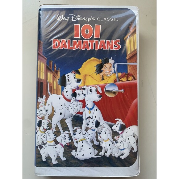 Disney - 101 Dalmatians - Black Diamond VHS - 1961 Cartoon Version - EUC - Picture 1 of 5